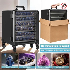 Étui de transport pour figurines en alliage d'aluminium avec rembourrage en mousse antichoc et boîte de rangement pour figurines miniatures pour le transport des figurines d'<span class=keywords><strong>action</strong></span> - Product Image 4