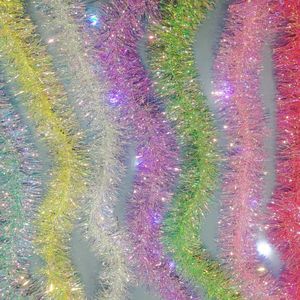 Guirlande de décoration de fête HLC LED - Guirlande irisée brillante, guirlande de serpentins holographiques |   Mariage et Fêtes de Noël - Product Image 2