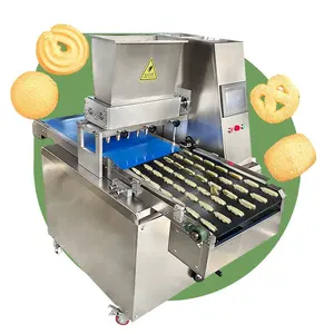 Automatic Electric Double Color Wood Biscuit Small Bakery Bake Manual Cookie Make Press Depositor Machine