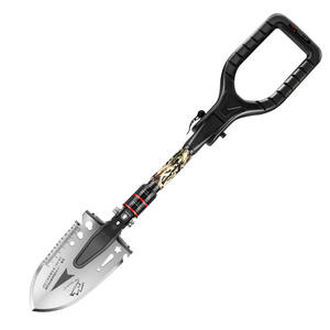 พลั่วกลางแจ้งฮันนาห์รุ่นอัพเกรด ผลิตจากเหล็กแมงกานีส เครื่องมือเอาตัวรอดสำหรับการตั้งแคมป์และติดตั้งบนยานพาหนะ - Product Image 5