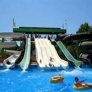 Equipo de parque acuático para adultos, parque infantil interior, atracciones, toboganes de fibra de vidrio - Product Image 1
