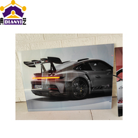 Lampu Dekoratif Tanpa Bingkai Definisi Tinggi Cetak UV Akrilik Bingkai LED Poster Mobil untuk Display Ritel