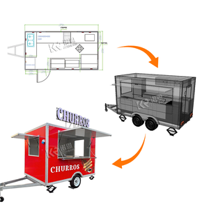 Rimorchio in concessione veloce per camion di cibo chiosco per camion di cibo e carrelli per cibo - Product Image 3