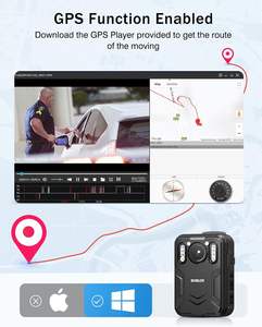 Boblov Max 256GB GPS <span class=keywords><strong>2</strong></span>*3000MAh Tầm Nhìn Ban Đêm 4K Máy Quay Video Mặc Cơ Thể Cam An Ninh Cơ Thể Đeo Máy Ảnh - Product Image 2
