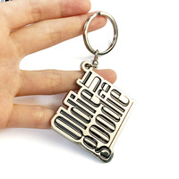 Porte-clés en métal personnalisé en gros pour fabricants, forme carrée, cadeau promotionnel d'entreprise, souvenir, porte-clés personnalisable