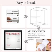 MWE Custom Vogue Wedding Mariage Magazine Photo Booth Box Portable Photobooth pour 1 à 7 personnes pour événement, installation facile