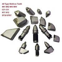 40Cr Corps Dents en carbure de tungstène BR1 BR2 BR3 BR4 pour le forage de disque dur Haute résistance à l'usure