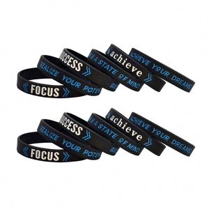 ผู้ผลิตขายส่งกำไลข้อมือซิลิโคน รับผลิตสายรัดข้อมือยางตามสั่ง สร้างความสำเร็จ กำไลข้อมือสร้างแรงบันดาลใจ FOCUS - Product Image 5