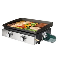 Barbecue électrique portable à 2 brûleurs en acier inoxydable 1000W 220-240V pour la maison, le jardin, la cuisine, la table, les steaks, les burgers, utilisation en extérieur