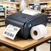 Impresora de Etiquetas Térmicas de Códigos de Barras A6, Rollo a Rollo, para Windows, Android e iOS, con Bluetooth, para Etiquetas de Envío de 4x6, para UPS, FedEx, DHL, en Existencia