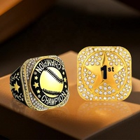 Numéros de classement personnalisés compliqués 123 étoiles alliage Sport prix anneaux jeu honneur strass Look basket-ball Football cérémonie utilisation