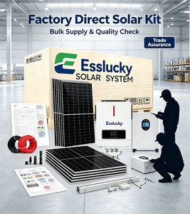 Système de stockage d'énergie solaire tout-en-un 3 kW 6 kW 10 kW 15 kW avec batterie, kit photovoltaïque connecté au réseau, stock européen - Product Image 4