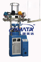 Machine à tricoter circulaire automatique pour chapeaux, écharpes et bérets en double jersey, avec moteur et engrenages, haute tension 220V-380V 1.5KW RIMATA