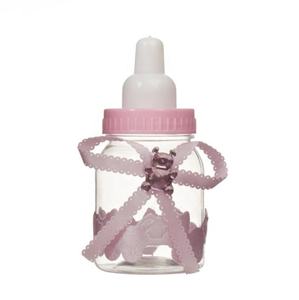 Forme de bouteille de lait fête cadeaux de faveur bébé douche boîte à bonbons en plastique - Product Image 1