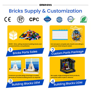 Gobricks GDS-502 Piezas de Bloques de Construcción -6225 PLACA 1x2 3023 Placa de Construcción Delgada 1x2 Venta al por Mayor Bloques de Construcción Compatibles - Product Image 6