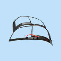 Kit chromé de phare antibrouillard de voiture de minibus pour HIACE 2005-2008 modèle 3D cadre de phare antibrouillard chromé couverture de phare avant Kits de carrosserie