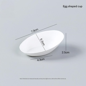 Barquettes jetables personnalisées en pulpe de canne à sucre, compostables, de qualité alimentaire, pour sauces et contenants alimentaires, idéales pour les barbecues - Product Image 1
