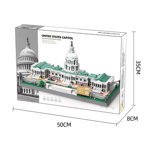 5235 661 Uds ABS modelo arquitectura mundial ladrillos FUnited States Capitol-Washington DC, bloques de construcción de EE. UU. Para Niños juguetes de regalo - Product Image 5