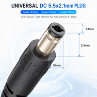 Chargeur de batterie rapide pour vélo électrique Reliago F3-CHG01 42V 3A, DC 5.5x2.1mm, câble de remplacement à huit sections de 1m