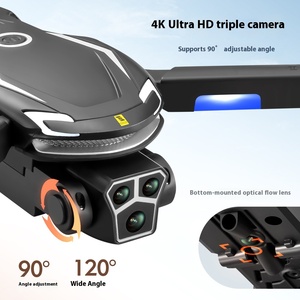 V888สำหรับผู้เริ่มต้นโดรน1080P กล้องเลี่ยงสิ่งกีดขวางเลนส์กล้องสามตัวบอกตำแหน่งการไหลของแสง Quadcopter WiFi FPV Drone - Product Image 3