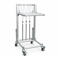Chariot de manutention en aluminium à levage automatique avec poulie à câble et corde en fibre haute résistance