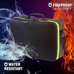 Nuevo estilo portátil ignífugo Anti-irritación bolsa de fuego impermeable dinero ignífugo documento certificado bolsa con cerradura - Product Image 3