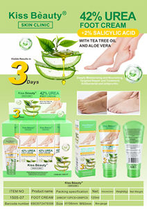 Crème pour les pieds <span class=keywords><strong>Kiss</strong></span> Beauty 42% d'urée + 2% d'acide salicylique avec huile d'arbre à thé et aloe vera, hydrate, crème de soin des pieds professionnelle, réparation - Product Image 3