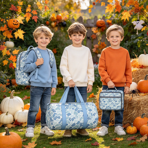 Zaino mimetico Yawoo per ragazzi con cerniera, borsa per il pranzo e borsa mimetica blu per bambini per il ritorno a scuola - Pre-ordine all'ingrosso a basso prezzo - Product Image 1