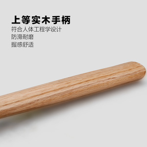 Octagonal <b>Hammer</b> With Wooden Handle Square Head Industrial Grade Steel Tool For Stonemasonry And Demolition - Product Image 3