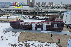 Decoración de Escenario Inflable a Gran Escala Personalizada, Pared con Forma de Barco Pirata para Eventos - Product Image 4