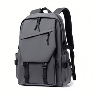 Mochila de Ciclismo Flying Fashion con Marco Externo de Cuero Genuino para Estudiantes de Secundaria y Parejas, Gran Capacidad - Product Image 5