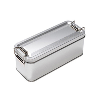 Boîtes en métal rectangulaires hermétiques pour cadeaux, emballages en gros, avec fermoir de verrouillage, pour baklava, chocolats et biscuits