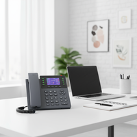 Téléphone IP SIP à écran couleur de 2.8 pouces avec 8 comptes SIP Produits VoIP réseau WiFi POE