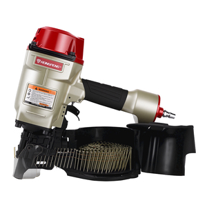 Pistolet à clous pneumatique RONGPENG MCN70 Air Max pour la fabrication et la réparation de palettes, <span class=keywords><strong>cloueur</strong></span> à bobine pour palettes et charpentes de clôtures - Product Image 1