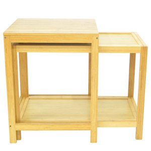 Square side <b>table</b>, living room size, <b>bamboo</b> side cabinet, simple corner <b>table</b>, extendable small coffee <b>table</b> - Product Image 2