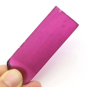 Material de gemas crudas sin cortar Rosa turmalina cultivada en laboratorio - Product Image 6