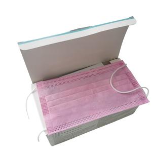 Masker Wajah bedah gigi merah muda sekali pakai ASTM F2100 LEVEL3 - Product Image 5