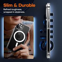 Coque de téléphone magnétique 3 en 1 avec film protecteur d'écran en verre trempé et protecteur d'objectif de caméra pour iPhone 12 12 Pro 12 Pro Max