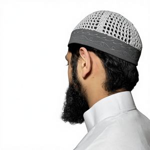 OFERTA ESPECIAL: KUFIS EGIPCIOS TEJIDOS A MANO 100% ALGODÓN, con banda, para hombres musulmanes, ajustables, ecológicos, para todas las estaciones, sensación más suave. - Product Image 1