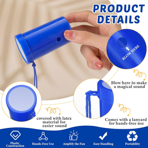 מתנות קידום מכירות ממותג JUNYE - שריקות פלסטיק ומשרוקיות - צבעים שונים, ייצור לפי הזמנה זמין, לאוהדי ספורט, הצדעה ועידוד - Product Image 4