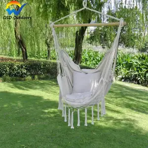 Venta al por mayor barato jardín colgante cuerda silla hamaca columpio silla de asiento para Patio porche Patio silla colgante hamaca columpio