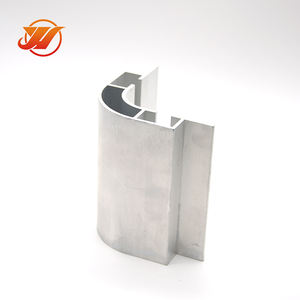 Profil aluminium ekstrusi perak Pelapis bubuk Eropa kustom untuk industri - Product Image 3