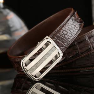 Ceinture Classique Homme en Peau de Crocodile Personnalisée avec Boucle Automatique en Acier, Légère, Durable, Respirante, Largeur 3,5 CM, Formelle - Product Image 3