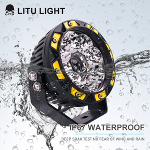 Luz de conducción Led 5,5 pulgadas <span class=keywords><strong>blanco</strong></span> amarillo 60W lámpara de trabajo 12V 24V foco de coche para camión Tractor todoterreno vehículo faros Led - Product Image 3