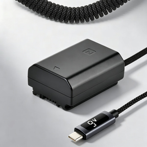 Batterie factice NP-FZ100 FZ100 avec Type-C et LED pour appareils photo Sony Alpha <span class=keywords><strong>A6600</strong></span> <span class=keywords><strong>A7C</strong></span> FX3 A7III A7IV A7R3 A7R IV, A7SIII A9 A9R A9S - Product Image 2