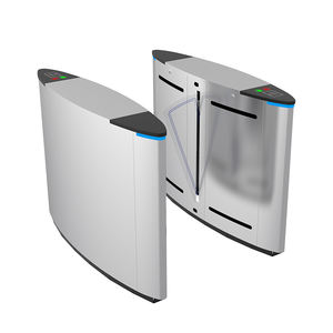 Porte de barrière à rabat de marche à aile simple ou double de sécurité à extrémité moyenne de contrôle d'entrée pour la station de métro, l'immobilier, les ports maritimes - Product Image 6