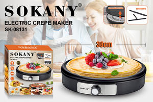 Sokaniy — crêpière électrique 12 pouces, antiadhésif, avec indicateur lumineux Led - Product Image 5