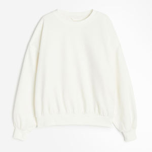 Venta al por mayor sudaderas mujeres Premium Logo cuello redondo sudaderas 100% algodón de gran tamaño mujeres sudadera OEM fabricación - Product Image 5