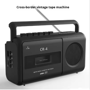 Registratore a Cassette Portatile Vintage con Radio, Convertitore <span class=keywords><strong>MP3</strong></span>, Multibanda FM/AM/SW, Supporto USB/Scheda SD, Altoparlante Wireless - Product Image 6