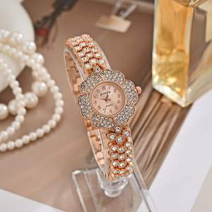 Reloj <span class=keywords><strong>de</strong></span> Pulsera <span class=keywords><strong>de</strong></span> Lujo para Mujer, Esfera Pequeña, <span class=keywords><strong>Oro</strong></span> Rosa, Reloj <span class=keywords><strong>de</strong></span> Cuarzo <span class=keywords><strong>de</strong></span> Moda para Mujer, Correa <span class=keywords><strong>de</strong></span> Aleación, Reloj Casual para Mujer - Product Image 1